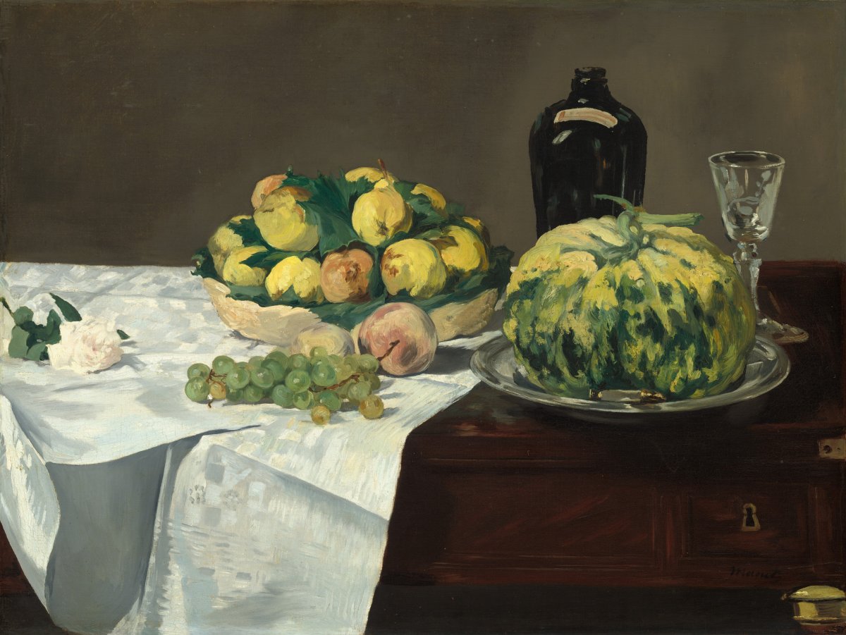 Still Life with Mellon and Peaches